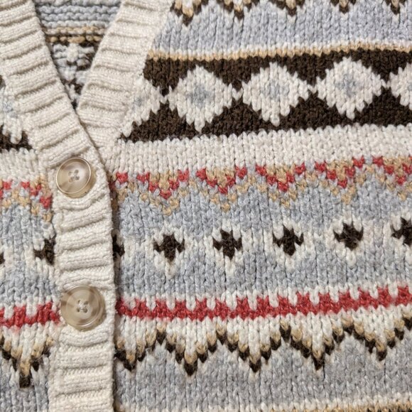 American Eagle Fair Isle knit cardigan sweater size XXS - Picture 10 of 16